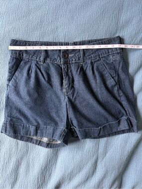 Lee Women's One True Fit Dark Denim Rolled-Hem Shorts